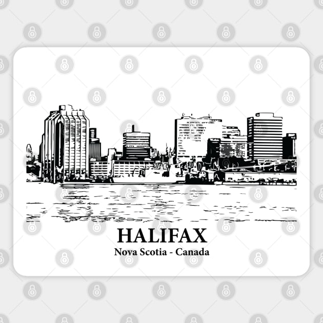 Halifax - Nova Scotia Magnet by Lakeric